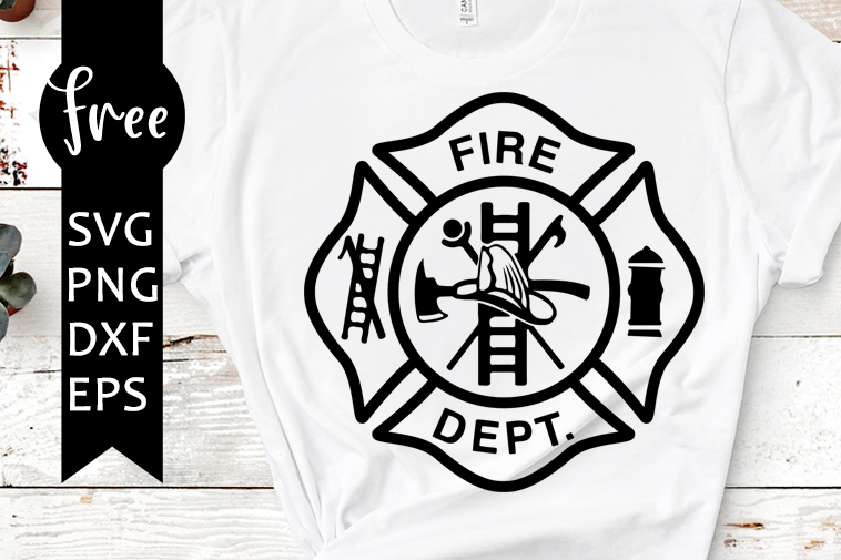 Fire Dept svg Firefighter svg Maltese Cross svg fireman 