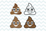 Poop emoji svg free, poop svg free, emoji svg, emoji birthday svg ...