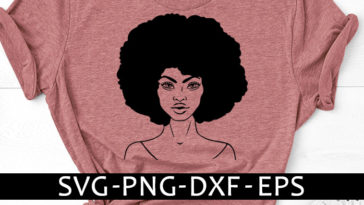 afro woman svg free