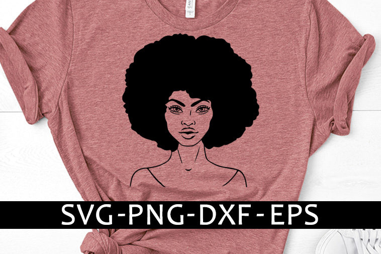 Free Free 185 Black Woman Face Silhouette Afro Woman Svg Free SVG PNG EPS DXF File