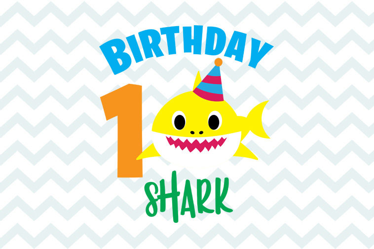 Shark 1st birthday svg free, instant download, shark svg ...