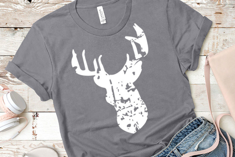 Deer Svg Free Antlers Svg Free Svg Cutting Files Grunge Svg Christmas Svg Antique Svg Grunge Deer Svg Buck Cricut Svg Eps Dxf 0002 Freesvgplanet