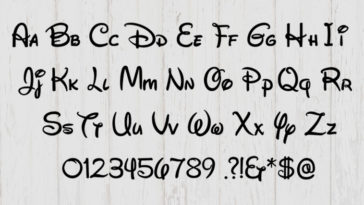 Free Free 147 Disney Alphabet Svg SVG PNG EPS DXF File
