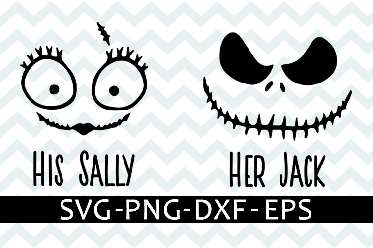 Download His Sally her Jack svg free, halloween svg, nightmare before christmas, instant download, sally ...