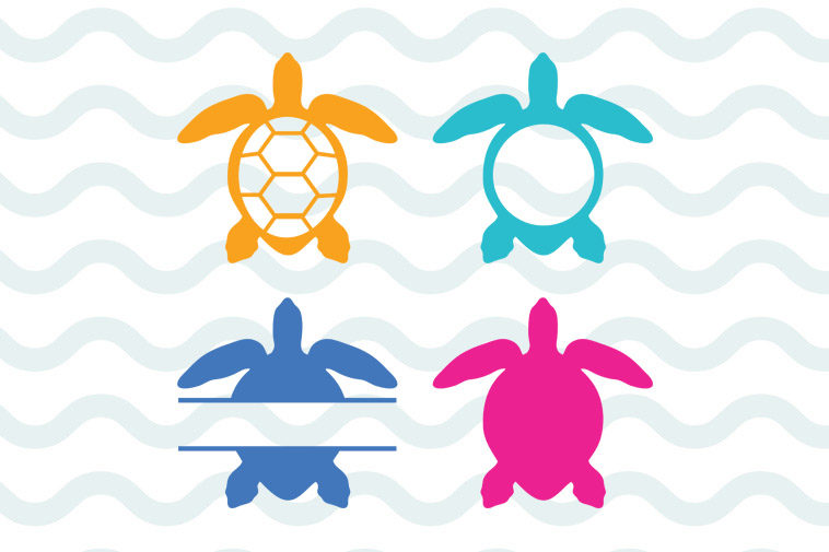 Download Sea turtle monogram frames svg free, monogram svg free ...
