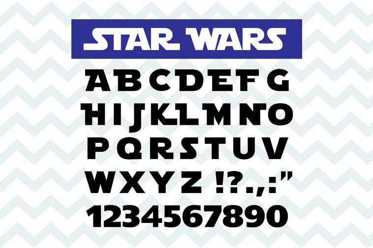 Verrassend Star wars font svg free, star wars svg free, alphabet svg, death QD-54