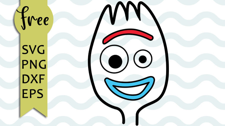 Forky face svg, free cut files for cricut, toy story svg, funny svg ...