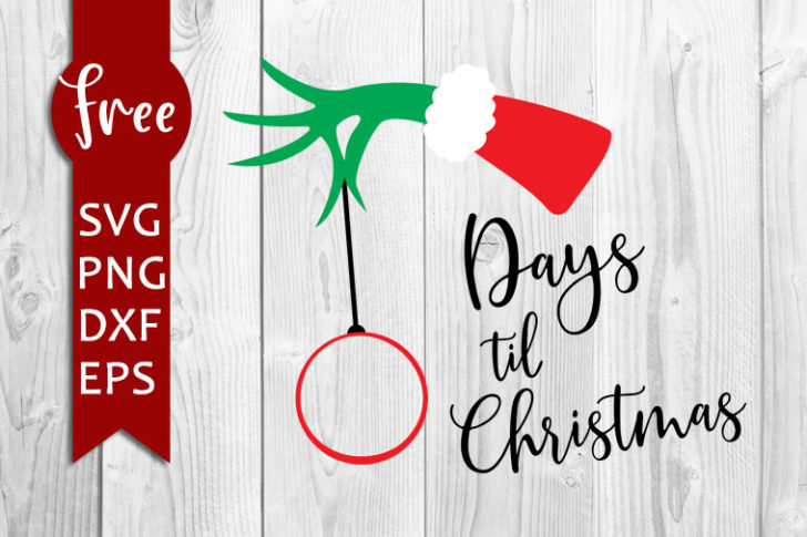 Grinch Hand Countdown SVG: Capture the Holiday Spirit with a Unique and Festive Design