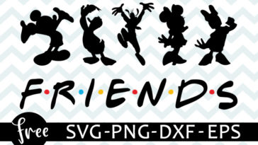 Free Free 208 Friends Mickey Mouse Svg SVG PNG EPS DXF File