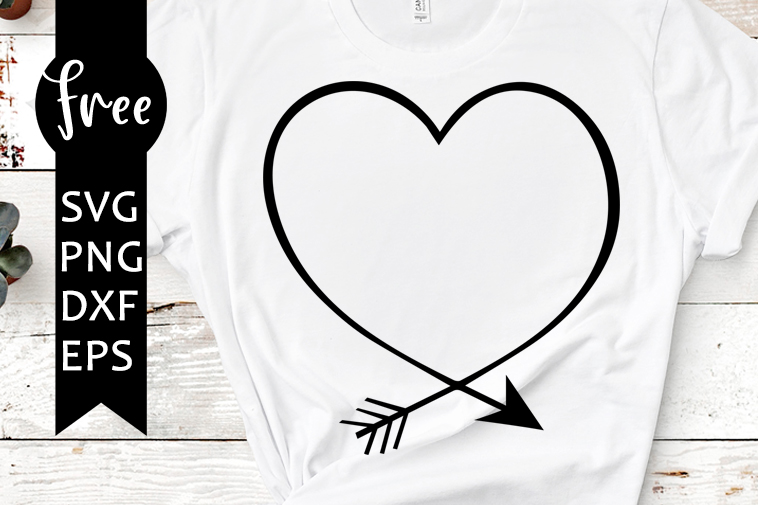 Download Heart arrow svg free, frame svg, arrow svg, instant download, silhouette cameo, shirt design ...