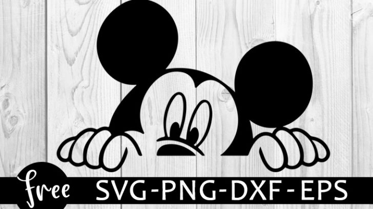 Download mickey peeking svg - freesvgplanet