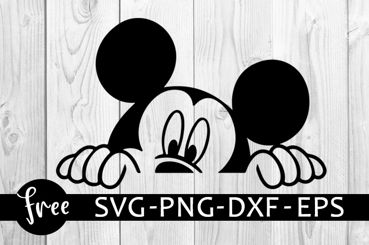 Mickey Mouse Silhouette Digital Files SVG JPG PNG