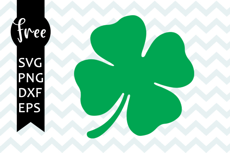 Four Leaf Clover Instant Digital Download, SVG, PNG, JPG Files