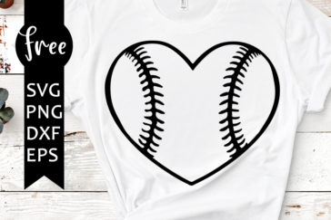 Download Baseball heart svg free, sport svg, baseball svg, instant ...