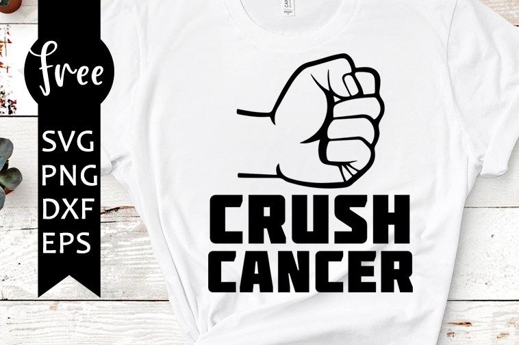 crush cancer svg free