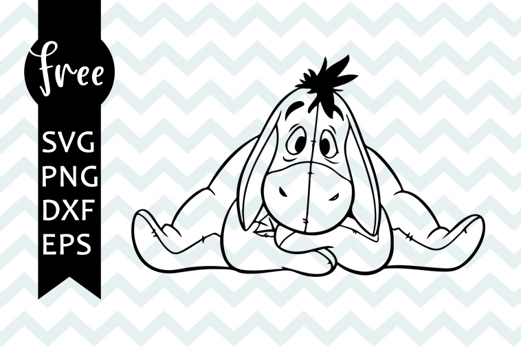 Download Eeyore Donkey Svg Free Disney Svg Winnie The Pooh Svg Instant Download Silhouette Cameo Free Vector Files Free Disney Shirt Svg 0428 Freesvgplanet SVG, PNG, EPS, DXF File