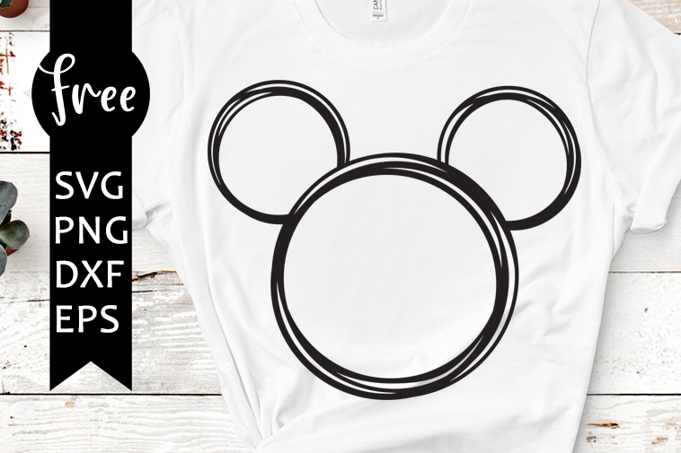 mickey mouse outline svg free