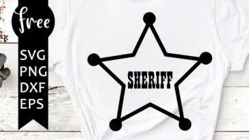 sheriff badge svg free
