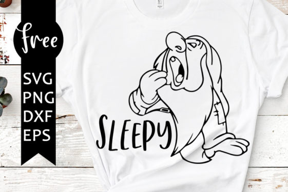 Sleepy Svg Free Dwarf Svg Disney Svg Instant Download Silhouette Cameo Shirt Design Snow 