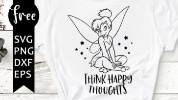 think happy thoughts svg free