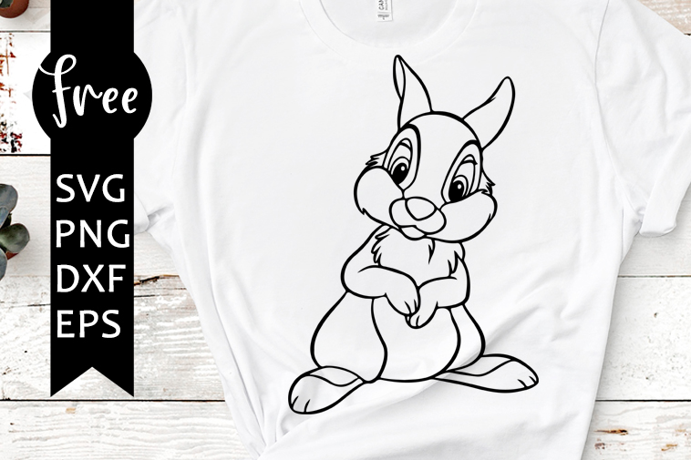 Download Thumper Svg Free Disney Svg Bambi Svg Instant Download Animal Svg Shirt Design Rabbit Svg Cartoon Svg Free Vector Files Dxf 0452 Freesvgplanet PSD Mockup Templates