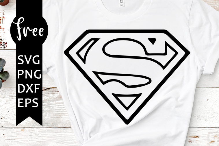 Superman Svg Free Logo Svg Superhero Svg Digital Download Silhouette Cameo Shirt Design Symbol Svg Free Vector Files Dxf Png 0460 Freesvgplanet