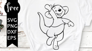Download Roo Svg Free Cartoon Svg Winnie The Pooh Svg Instant Download Silhouette Cameo Shirt Design Outline Svg Disney Svg Png Dxf 0750 Freesvgplanet