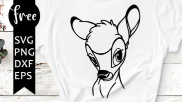 Download Bambi Svg Free Disney Svg Deer Svg Instant Download Animal Svg Shirt Design Cartoon Svg Silhouette Cameo Free Vector Files Dxf 0445 Freesvgplanet