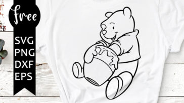 Download Winnie The Pooh Svg Free Best Disney Svg Files Cartoon Svg Instant Download Bear Svg Shirt Design Outline Svg Free Vector Files 0725 Freesvgplanet