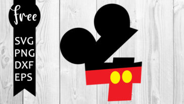 micky numbers svg free