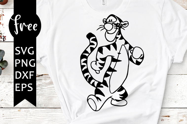 Tigger Svg Free Winnie The Pooh Svg Best Disney Svg Files Digital Download Shirt Design Silhouette Cameo Tiger Svg Animal Svg 0490 Freesvgplanet