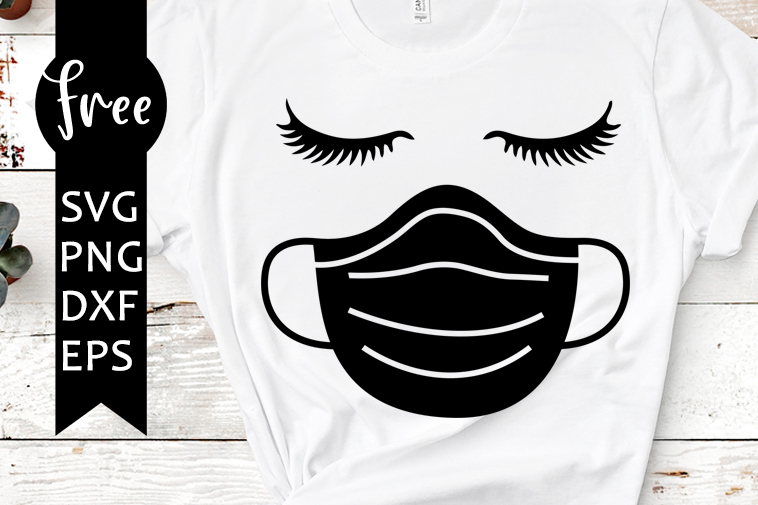 Download Face mask svg free, quarantine mask svg, eyelashes with ...