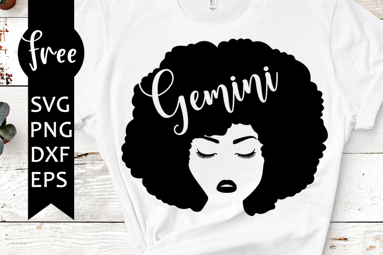 Download Gemini svg free, horoscope svg, zodiac sign svg, instant download, silhouette cameo, afro woman ...