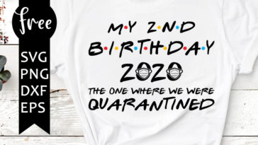 Download Second Birthday The One Where It Was My Birthday In Quarantine Svg 2nd Birthday Svg Quarantined Svg Png Dxf Eps Friends Svg 0573 Freesvgplanet