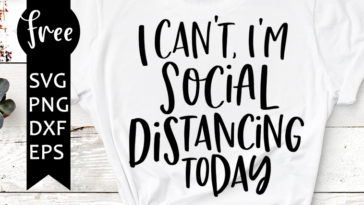 Social Distancing svg free