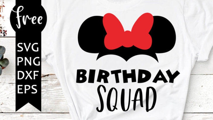 Download birthday minnie svg free - freesvgplanet