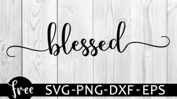 blessed svg free