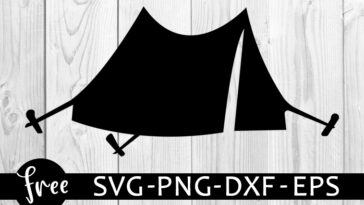 camping tent svg free