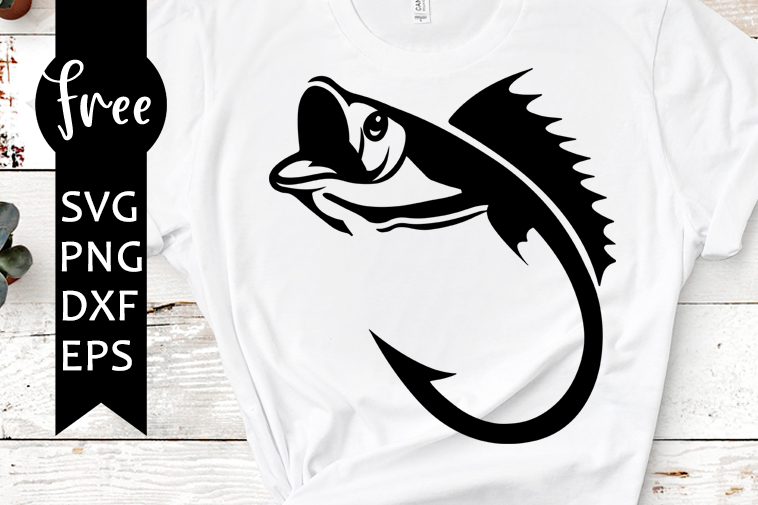 Fish Hook Svg Free Fishing Svg Hook Svg Instant Download Silhouette Cameo Shirt Design Fisherman Svg Free Vector Files Dxf 0895 Freesvgplanet