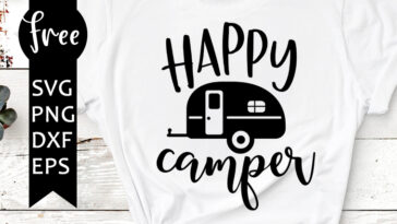 happy camper svg free