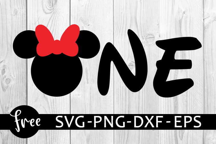 Minnie Mouse One Year Svg Free Disney Svg Birthday Svg Instant Download Silhouette Cameo Shirt Design Minnie Mouse Svg 0901 Freesvgplanet