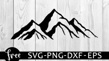 Free Free Mountain Outline Svg 835 SVG PNG EPS DXF File