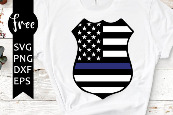 Police badge svg free, american flag svg, blue line svg, instant ...