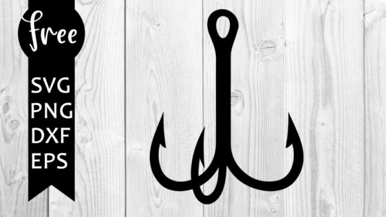 Fish hook svg free, fishing svg, hook svg, instant download, silhouette ...