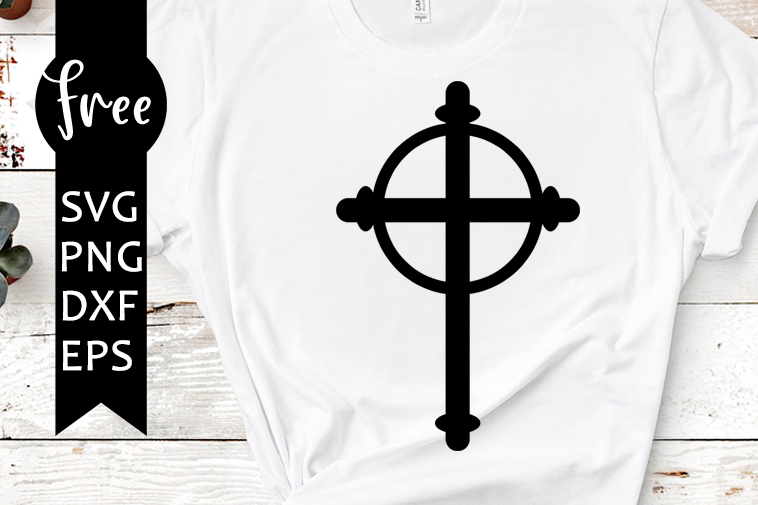 Download Cross Svg Free Religious Svg Cross Vector Instant Download Silhouette Cameo Shirt Design Cross Clipart Free Vector Files Dxf 0956 Freesvgplanet