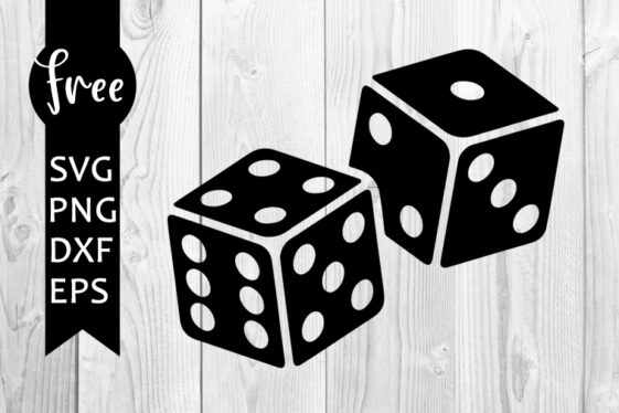 Two dice svg free, dice svg, casino svg, instant download, silhouette ...