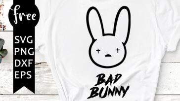 Download Bad Bunny Svg Free Bad Bunny Logo Svg Bad Bunny Cut File Instant Download Silhouette Cameo Shirt Design El Conejo Malo Svg 0964 Freesvgplanet
