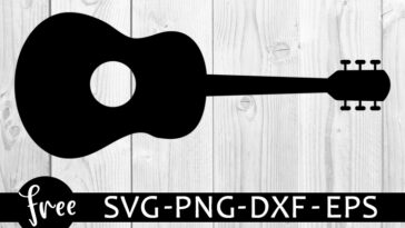 Download Guitar Svg Free Guitar Clipart Music Svg Instant Download Silhouette Cameo Free Vector Files Guitar Vector Cutting Files Png Dxf 0979 Freesvgplanet