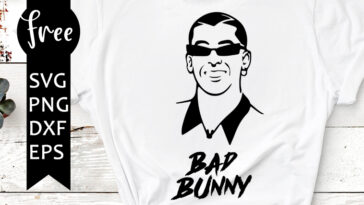 bad bunny free svg