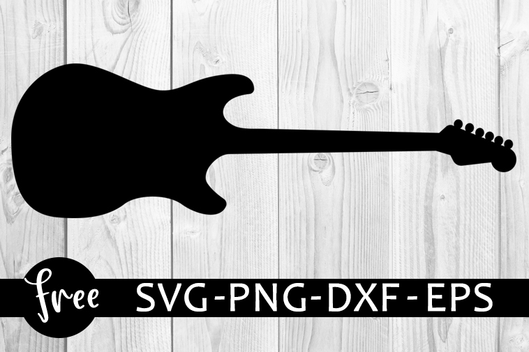 Guitares - Fichiers SVG/SILHOUETTE STUDIO/DXF/EPS/PNG